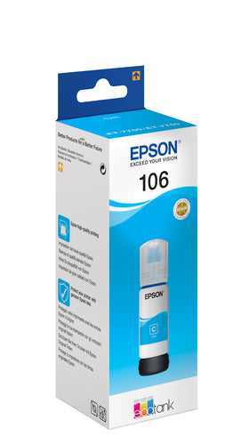Epson 106 EcoTank Cyan ink bottle Epson 106 EcoTank Cyan ink bottle